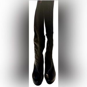 New Nine West Sleek Black Knee High Boots